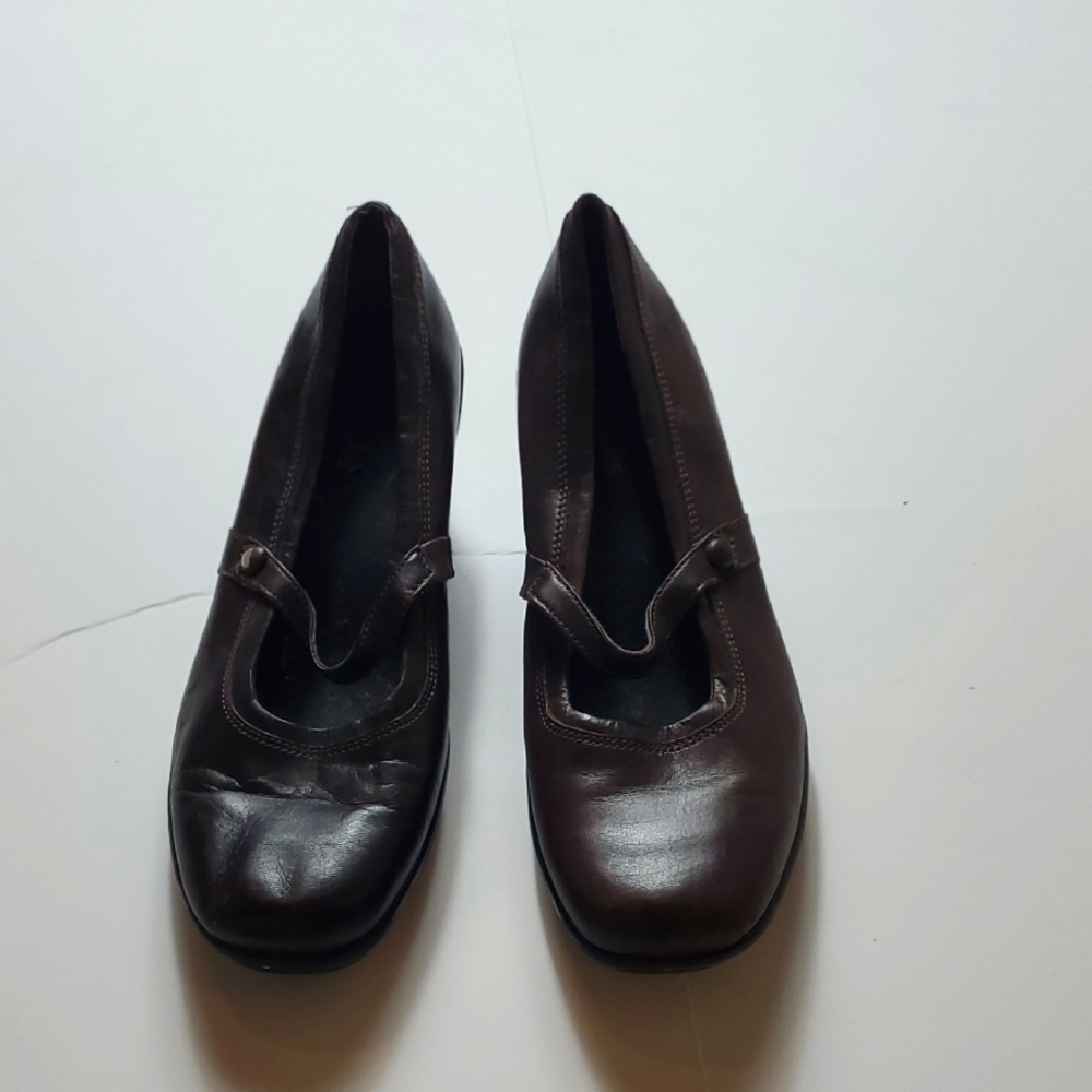 Clark's Brown Mary Jane Style Women's Shoes